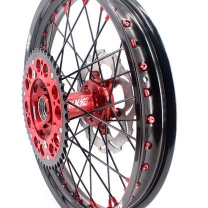 KKE 21 & 19 MX Rims for Suzuki RMZ250 2007-2024 RMZ450 2005-2024 Black Spokes