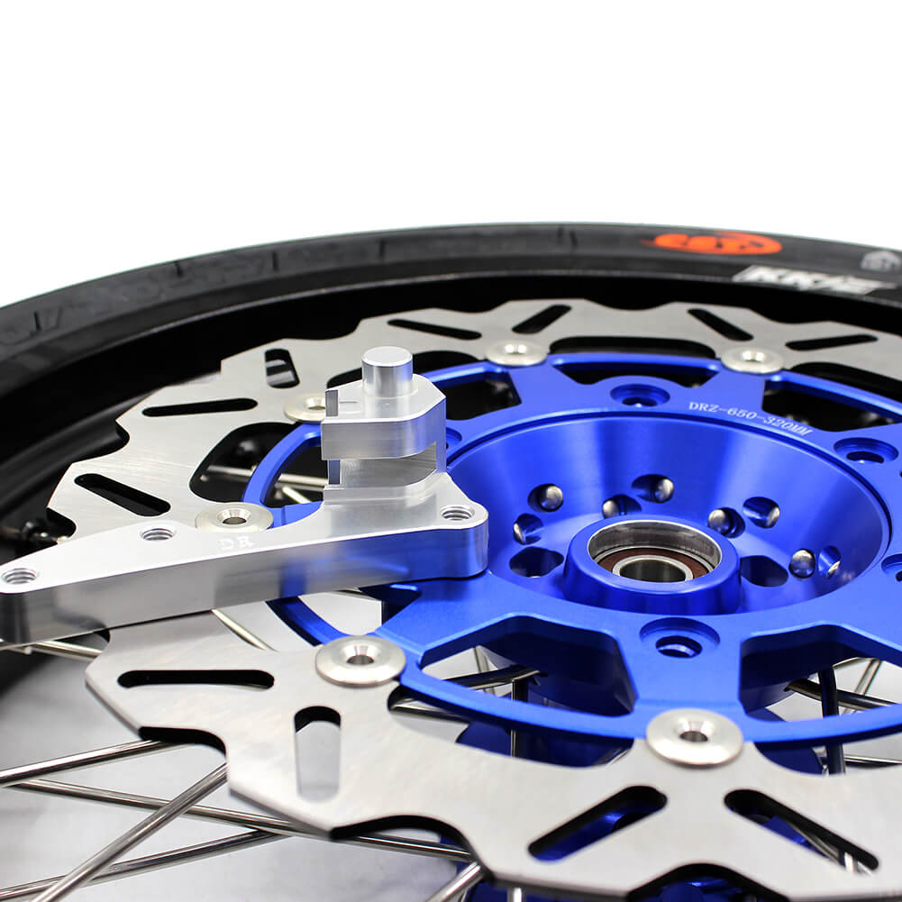 KKE 3.5/4.25*17inch Cush Drive Supermoto Wheels Tires For SUZUKI DR650SE 1996-2021