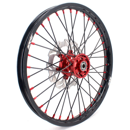 KKE 21 & 19 MX Rims for Suzuki RMZ250 2007-2024 RMZ450 2005-2024 Black Spokes