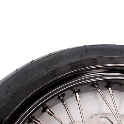 KKE 3.5/4.25*17" Supermoto Wheels For SUZUKI DRZ400SM 2005-2024 CST Tires