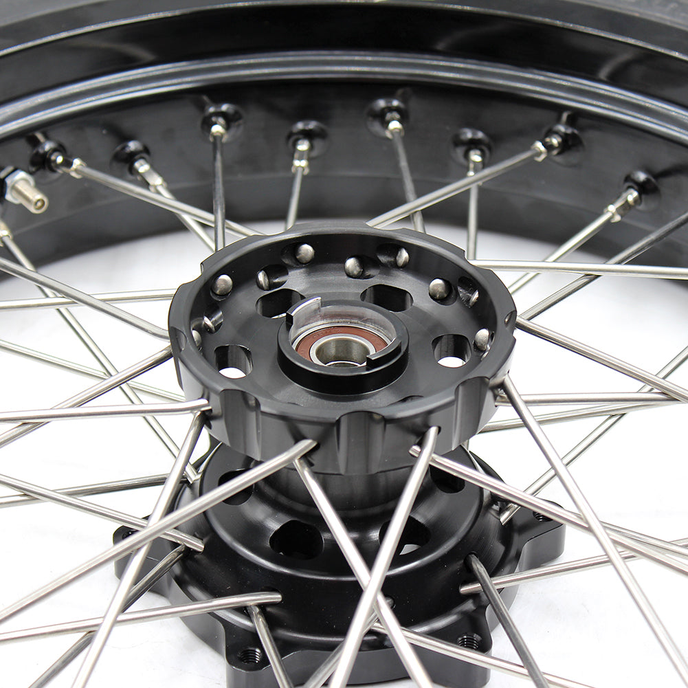 KKE 3.5/4.25*17" Cush Drive Wheels For SUZUKI DR650SE 1996-2021 CST Tires