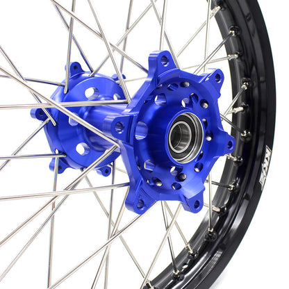 KKE 21 & 18 Enduro Wheels Rims Set for Yamaha WR250R 2008-2020 Blue&Black