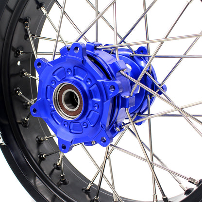 KKE 17 Inch CUSH Drive on Road Supermoto Wheels Rims For SUZUKI DRZ400SM 2005-2024