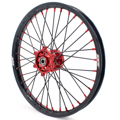 KKE 21 & 19 MX Rims for Suzuki RMZ250 2007-2024 RMZ450 2005-2024 Black Spokes