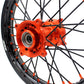 KKE 19"×1.6/16"×1.85 Spoke Kid's Big Wheels Rims Fit KTM SX 85 2003-2020 Orange Nipples & Black Spokes