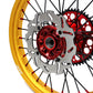 KKE 21 & 19 Cast Red Hubs Billet Gold Rims for Honda XR400R 96-04 XR600R 91-2000 Red&Gold