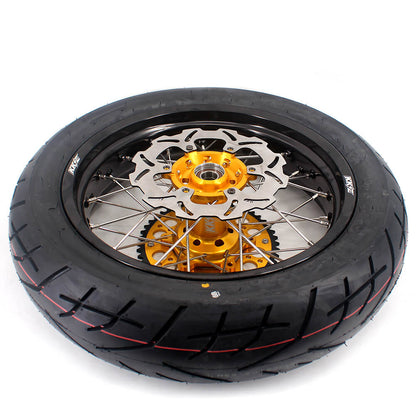 KKE 3.5/4.25*17inch Supermoto Wheels CST Tires For SUZUKI DRZ400 DRZ400E DRZ400S