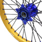 KKE 21"&19" Mx Dirtbike Cast Wheels For YAMAHA YZ125 YZ250 YZ250F YZ450F Gold Rim Black Spokes