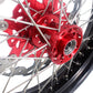 KKE 3.5 & 4.25 Cush Drive Supermoto Rims For HONDA XR650R 2000-2008 Red & Black