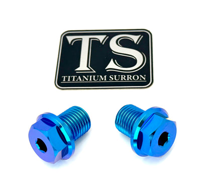 Titanium FastAce Fork Axle Bolts. ALX13RC (2.0) and AXH12RV (3.0)
