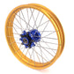 VMX 19inch 17inch CUSH Drive Spoked Tubeless Wheels Set For BMW G310GS 2016-2024 Blue Hub & Gold Rim