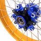 VMX 19inch 17inch CUSH Drive Spoked Tubeless Wheels Set For BMW G310GS 2016-2024 Blue Hub & Gold Rim