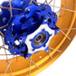 VMX 19inch 17inch CUSH Drive Spoked Tubeless Wheels Set For BMW G310GS 2016-2024 Blue Hub & Gold Rim