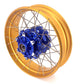 VMX 19inch 17inch CUSH Drive Spoked Tubeless Wheels Set For BMW G310GS 2016-2024 Blue Hub & Gold Rim