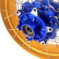 VMX 19inch 17inch CUSH Drive Spoked Tubeless Wheels Set For BMW G310GS 2016-2024 Blue Hub & Gold Rim