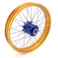 VMX 19inch 17inch CUSH Drive Spoked Tubeless Wheels Set For BMW G310GS 2016-2024 Blue Hub & Gold Rim