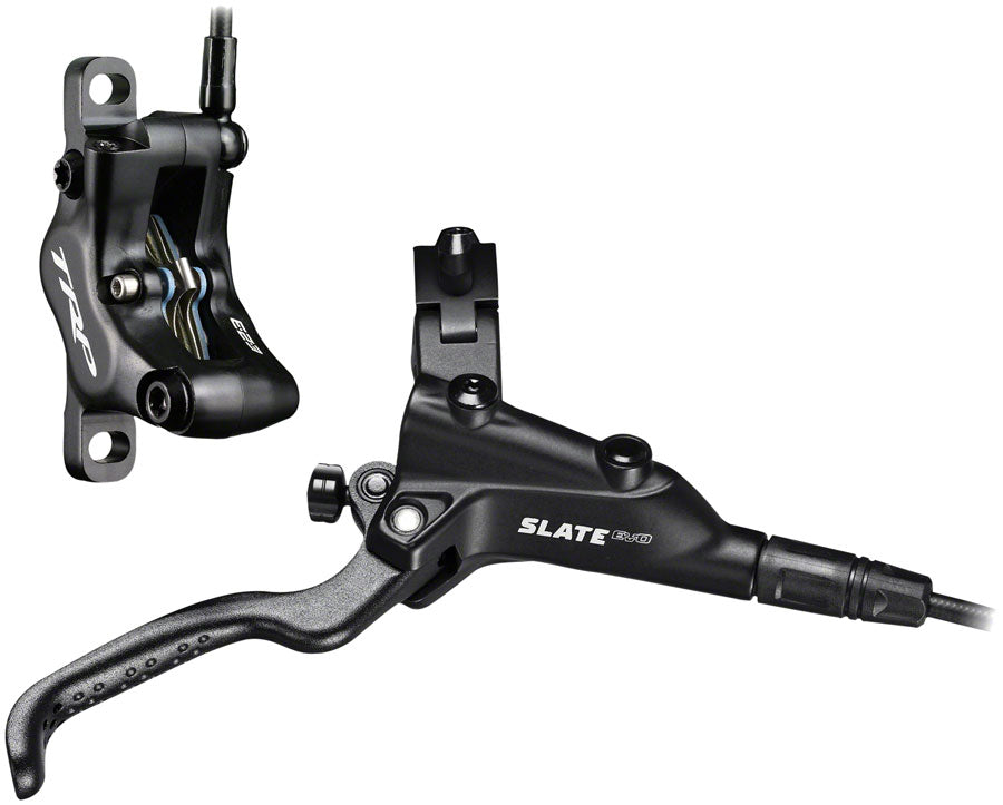 TRP Slate EVO Disc Brake and Lever - Rear, Hydraulic, Post Mount, Black