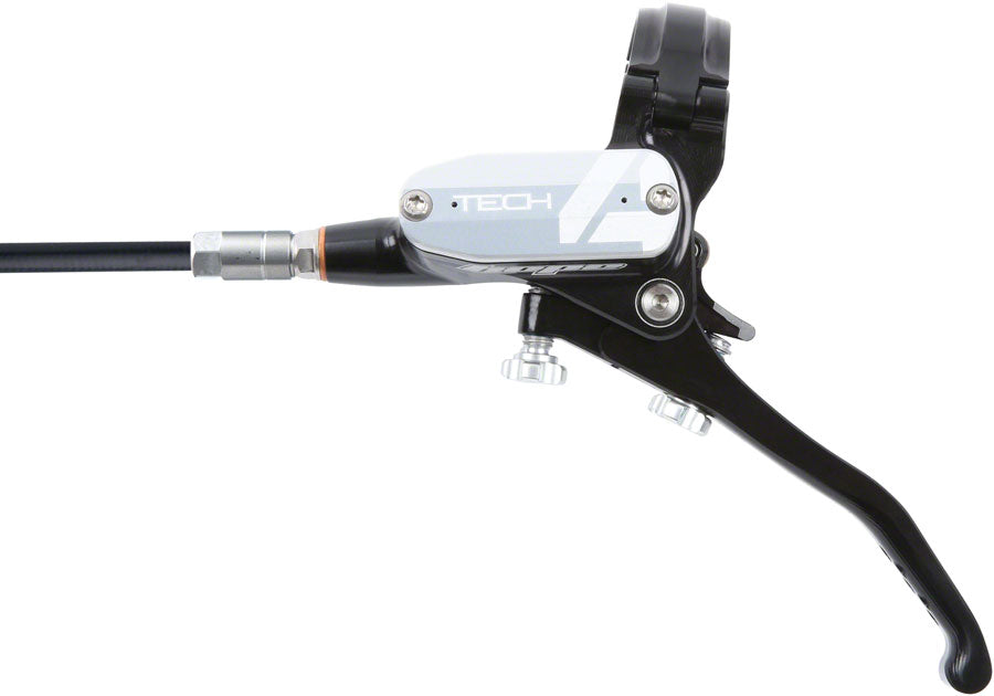 Hope Tech 4 E4 Disc Brake and Lever Set - Hydraulic, Post Mount, Silver