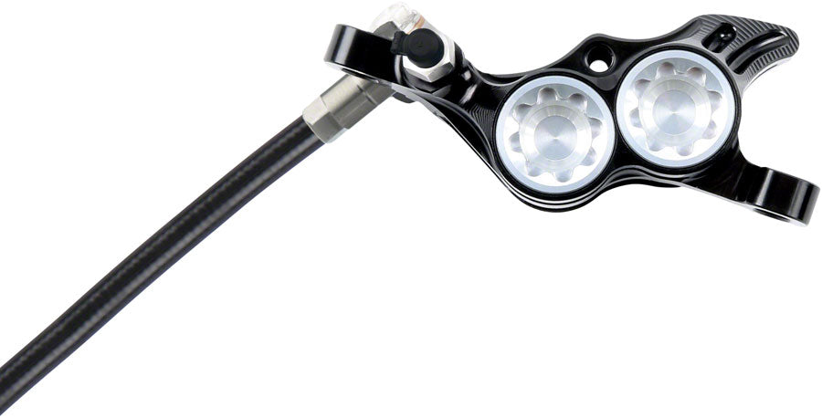 Hope Tech 4 E4 Disc Brake and Lever Set - Hydraulic, Post Mount, Silver