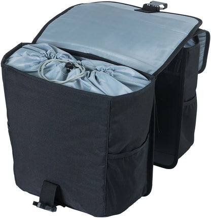 Basil Go Double Pannier - 32L, Black