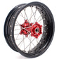 KKE 3.5 & 4.25 Supermoto Motard Wheels Rims for BETA RR 2013-2022 Red Hubs