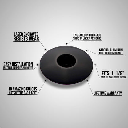 Singletrack & Chill Bicycle Headset Cap