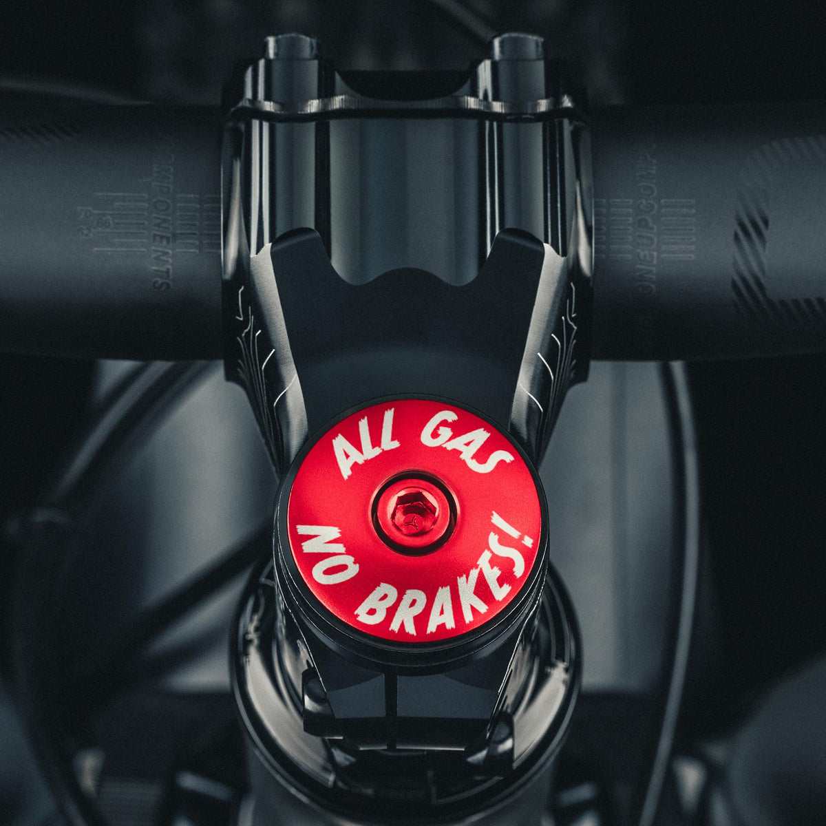 All Gas No Brakes - Custom Bike Headset Cap