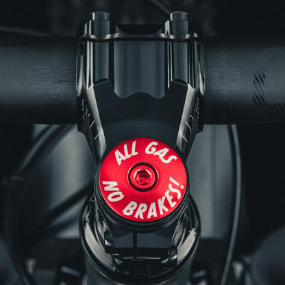 All Gas No Brakes - Custom Bike Headset Cap