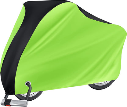 Bike Cover Outdoor Waterproof,  Covers Rain Sun UV Dust Wind Proof with Lock Hole for Mountain Road Electric Bike