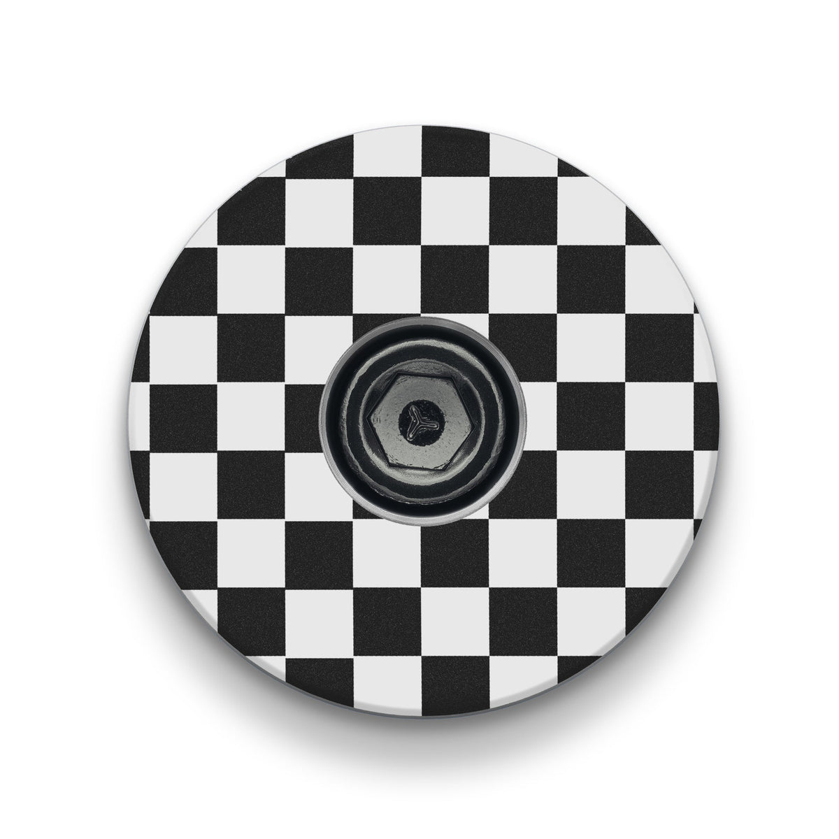 Checkerboard Pattern Custom Bicycle Headset Cap