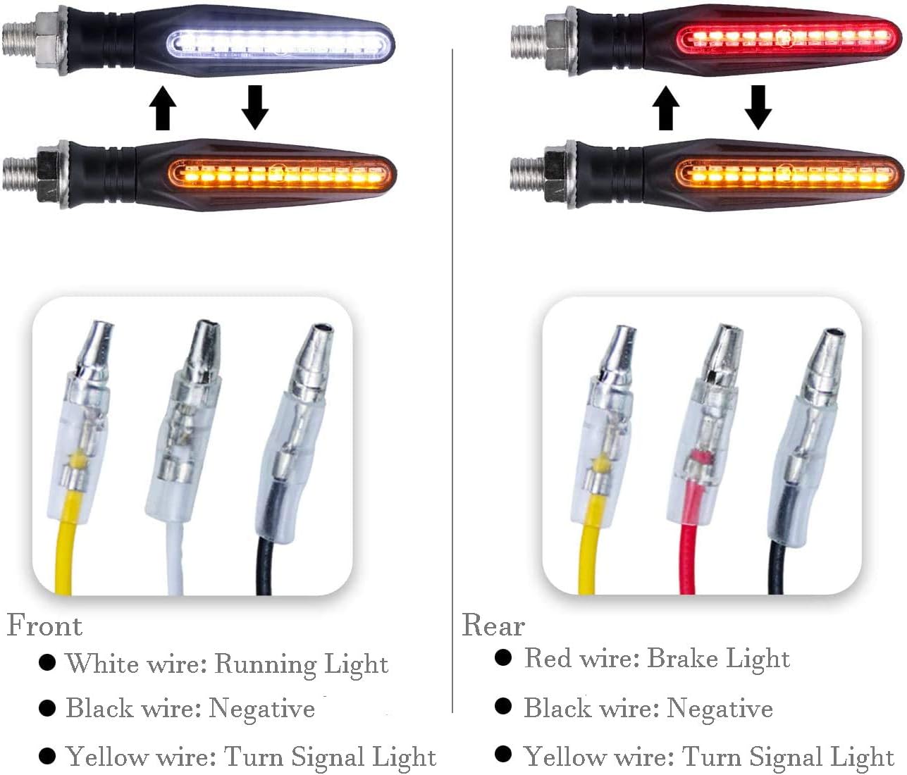 Indicators Flowing Turn Signal Brake Lights & Daytime Running Lights 12V
