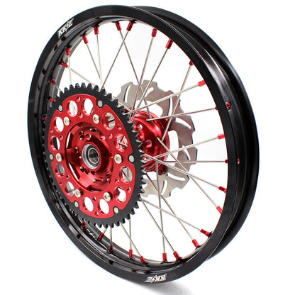 KKE 21&18 21&19 Wheels for HONDA CR125R 1998-2001 CR250R 1997 Red Nipples