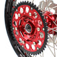 KKE 21/18 21/19 MX Wheels Rims Set For Honda XR400R 1996-2004 XR600R 1991-2000 Red Nipples