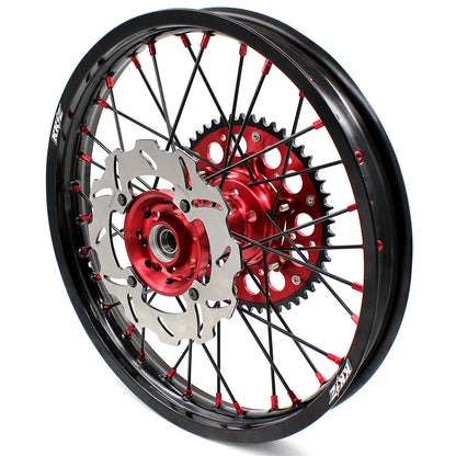 KKE 21/18 21/19 CNC MX Wheels Set For Honda XR400R 1996-2004 XR600R 1991-2000 Black Spokes