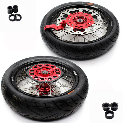 KKE 3.5/4.25*17 Inch Rims Tires For HONDA CRF250R 2014-2025 CRF450R 2013-2025
