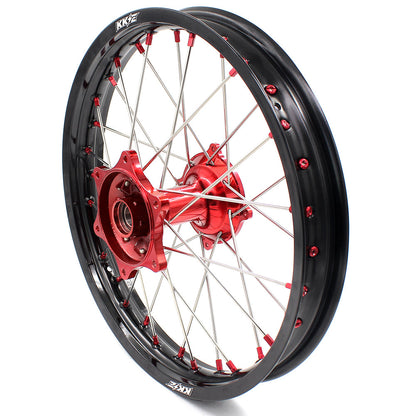 KKE 2.15*19 Casting Rear Wheel Rim fit HONDA CRF250R 04-13 CRF450R 02-12 Red Nipple