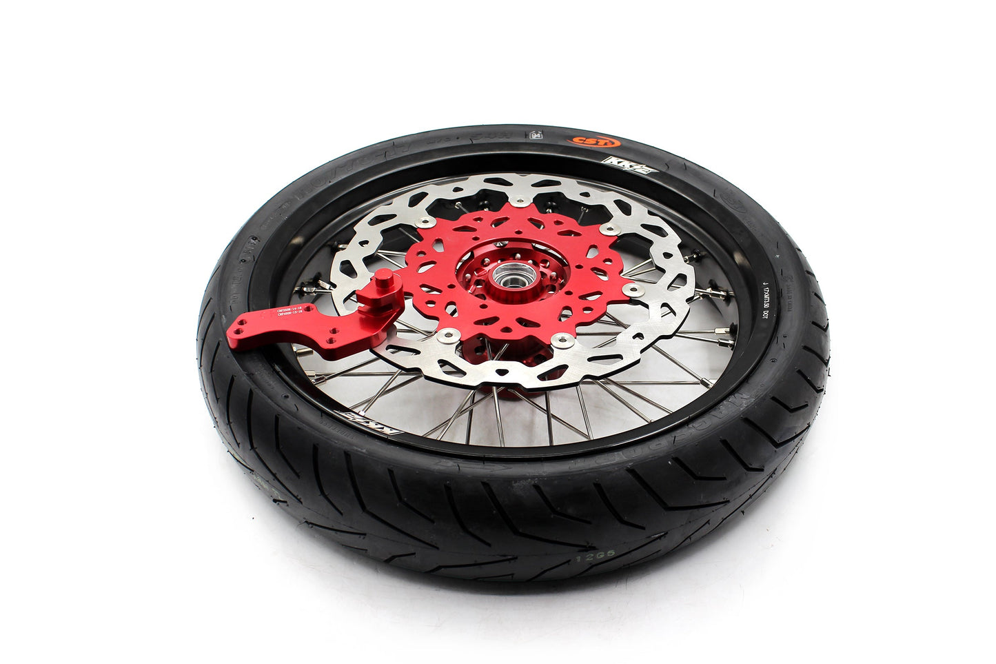 KKE 17" Supermoto Wheels Tires For HONDA CRF250R 04-13 CRF450R 02-12