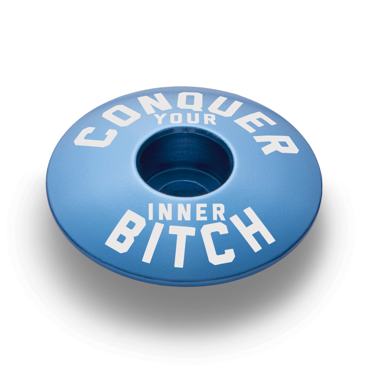 Conquer Your Inner Bitch Custom Bicycle Headset Cap