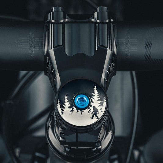 Bigfoot Hiding Custom Bike Top Cap