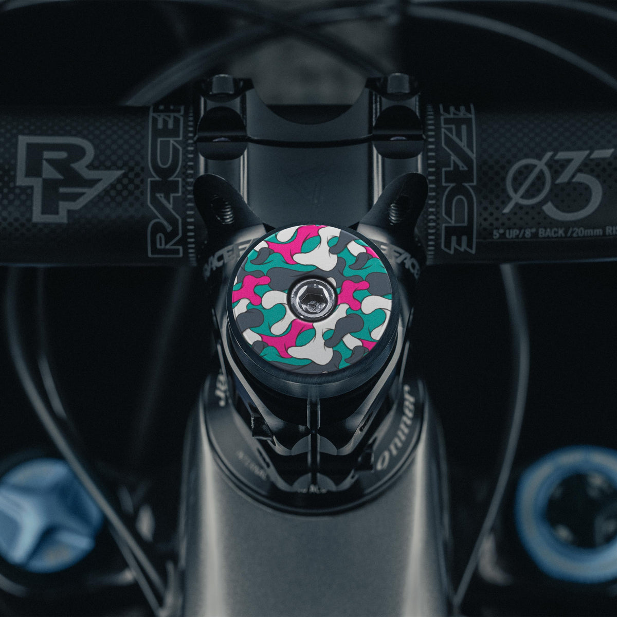 Dispatch Camo Custom Bicycle Stem Cap