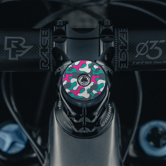 Dispatch Camo Custom Bicycle Stem Cap