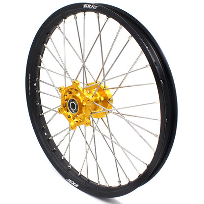 KKE 21" 18" Enduro Wheels Rims For SUZUKI DRZ400SM 2005-2024 Gold Hub