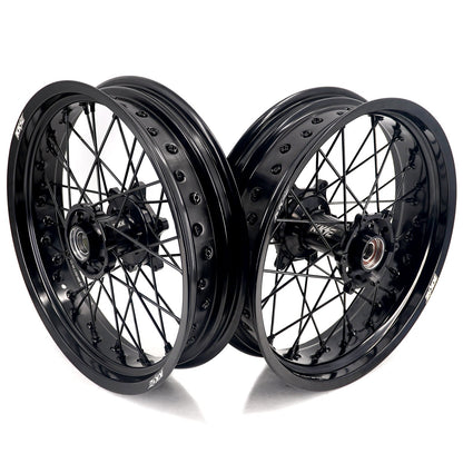 KKE 17Inch Supermoto Rims For KTM SX SX-F XC-F XC EXC EXC-F 2003-2024 Black