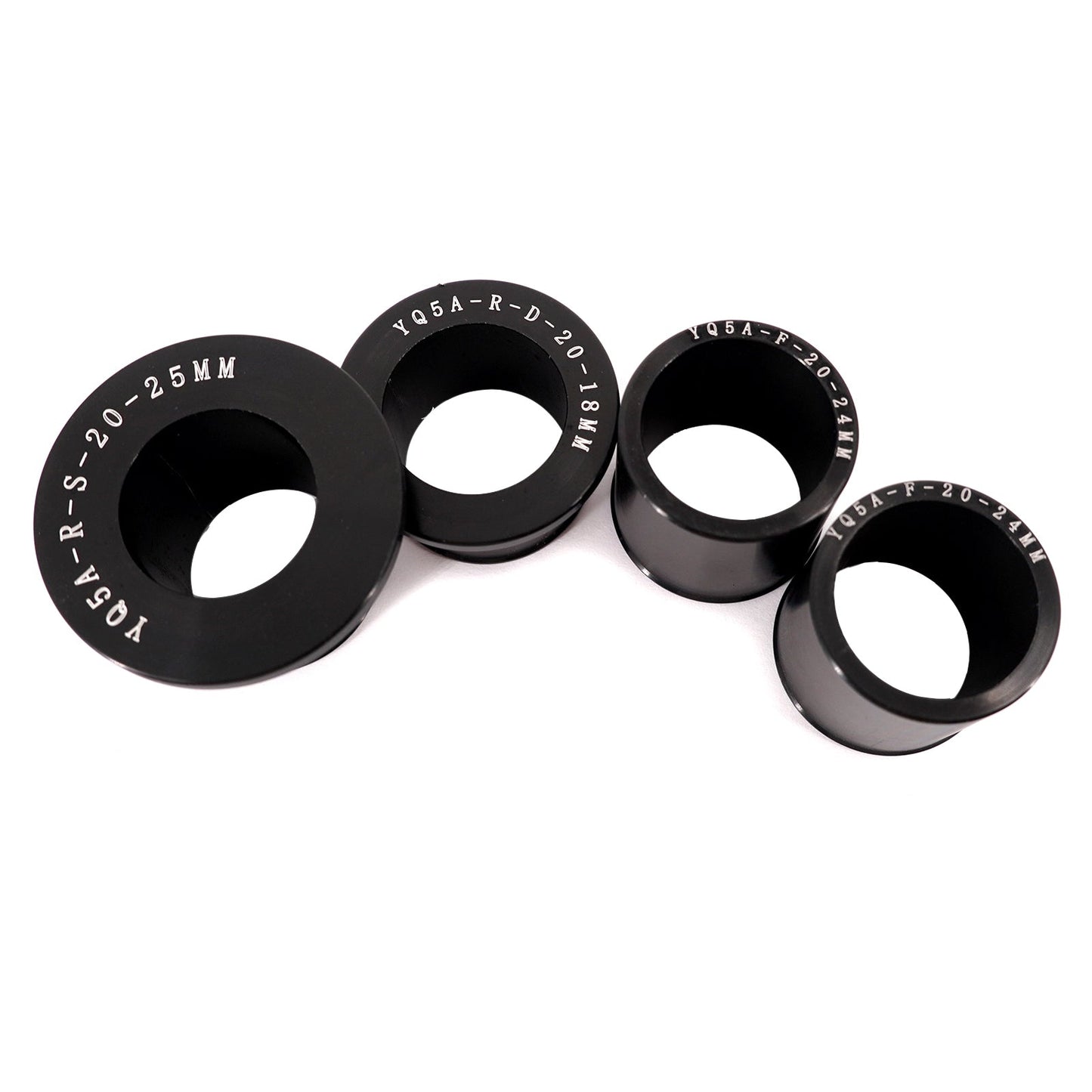 KKE Replacement Front & Rear Billet Bushing Spacers Kit Fit Surron Ultra Bee 2023-2024 Black