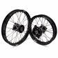 KKE 1.4*14 & 1.6*12 Spoked Kid's Wheels Rims Set for Kawasaki KX65 2000-2024 Black