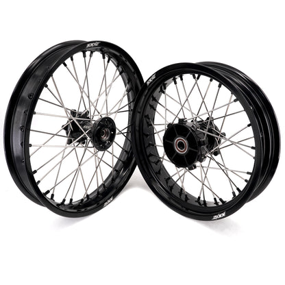 KKE 2.5*19 & 3.5*17 Dirtbike Tubed Spoke Wheels Rims Fit KTM 390 Adventure 2020-2021 Black