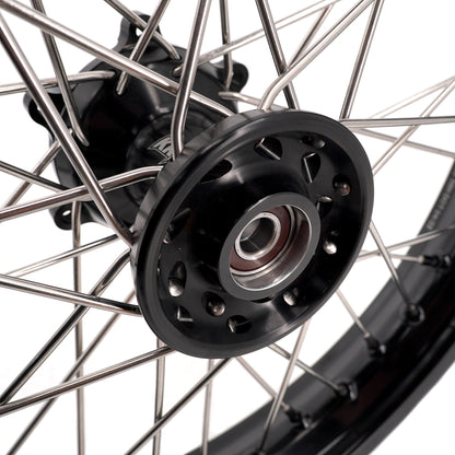KKE 2.5*19 & 3.5*17 Dirtbike Tubed Spoke Wheels Rims Fit KTM 390 Adventure 2020-2021 Black