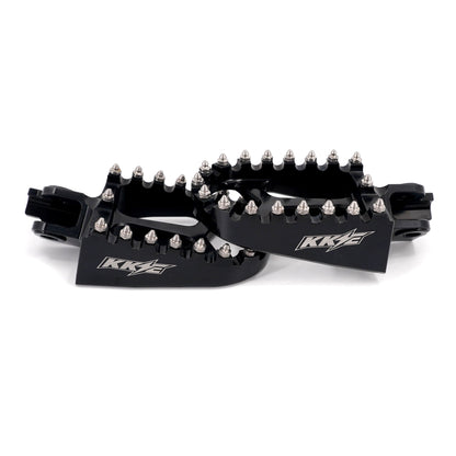 KKE Footpegs Billet Foot Rest For Rawrr Mantis, Mantis X, Red and Black