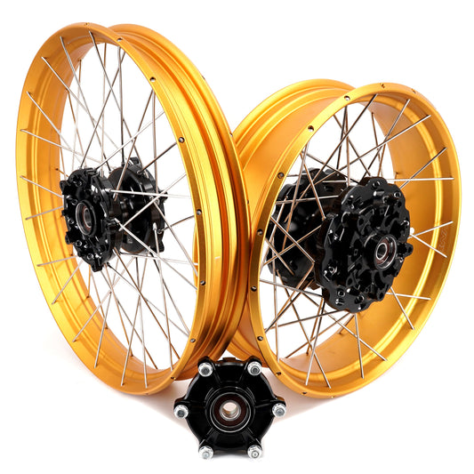 VMX-Racing 21" 18" Tubeless Wheels Fit Yamaha Tenere 700 2019-2025 Gold Rims