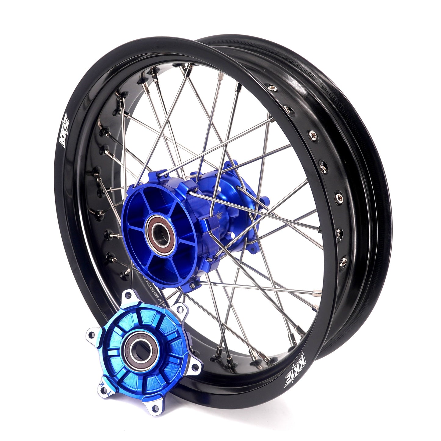 KKE 3.5/4.25*17inch CUSH Drive Supermoto Wheels for YAMAHA YZ125/250 YZ250F/450F WR250F/450F YZ250X 2016-2024